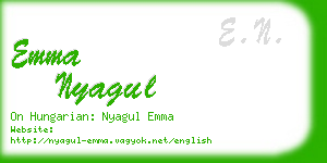 emma nyagul business card